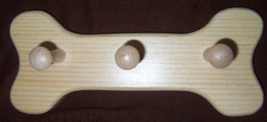 Wood Bone Hanger from Paws For Paws