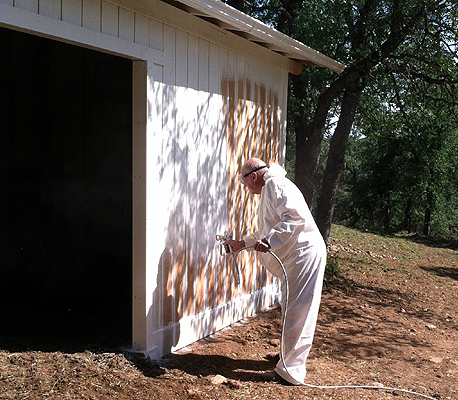Painting the barn